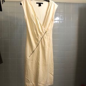 Marc by Marc Jacobs White Dress with Golden Zipper